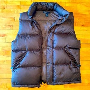 Polo Ralph Lauren Brown Puffer Vest w/ Concealable Hood